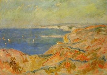 Claude Oscar Monet : On the Cliff near Dieppe II